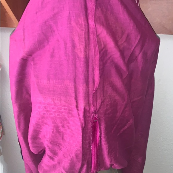 Isabella Bird Pink and Purple Patterned Maxi Skirt size MP - Picture 4 of 6